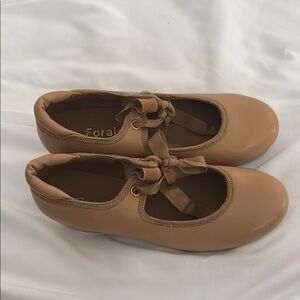 Kids Tan Tap shoes 9” long